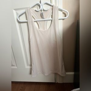 Lorna Jane White Mesh Workout Tank